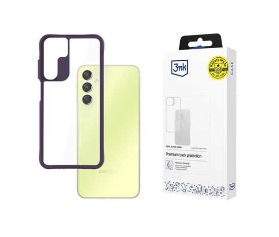 3mk Satin Armor Case+ Purple pro Samsung Galaxy A25 5G