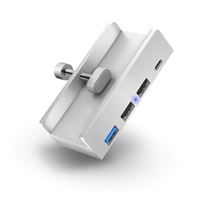 CONNECT IT USB Hub DeskHub, 1xUSB-C, 1xUSB 3.2, 2xUSB 2.0, stříbrná