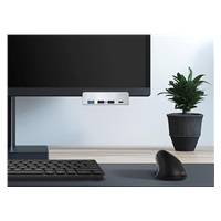 CONNECT IT USB Hub DeskHub, 1xUSB-C, 1xUSB 3.2, 2xUSB 2.0, stříbrná