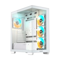 GIGABYTE case GB-C500PI ST, Mid tower, 1xUSB-C 3.2, 2xUSB 3.0, 4x 120mm ARGB Fan, bílá