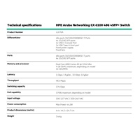 HPE Aruba Networking CX 6100 48G 4SFP+ Switch RENEW JL676AR#ABB