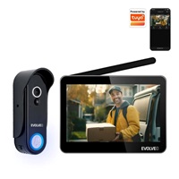 EVOLVEO DoorPhone W7, Sada domácího bezdrátového videotelefonu s WiFi černý monitor
