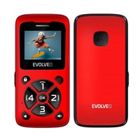 EVOLVEO Mobilní telefon pro seniory EasyPhone ID, červená