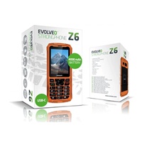 EVOLVEO StrongPhone Z6, vodotěsný odolný Dual SIM telefon, oranžová