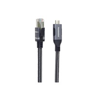 PremiumCord Ethernetový kabel USB-C na LAN RJ45 10/100/1000, 1m