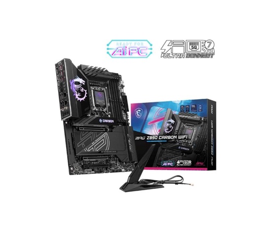 MSI MB Sc LGA1851 MPG Z890 CARBON WIFI, Intel Z890, 4xDDR5, 1xHDMI, 2xThunderbolt, WI-FI