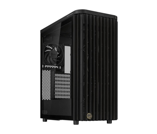 ASUS case PROART PA401 WOOD TG, Mid Tower, ATX, 1xUSB-C Gen2x2, 2xUSB 3.0, 2x 160mm Fan, černá