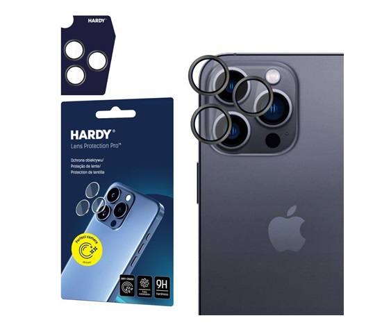 3mk Hardy Lens Protection Pro pro iPhone 16 Pro /16 Pro Max Titanium Grey