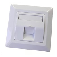 Zásuvka neosazená universální 1 port - 80x80