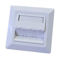 Zásuvka neosazená universální 3 port - 80x80