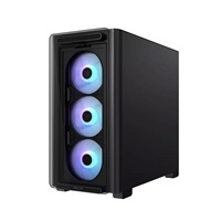 ASUS case A23 PLUS TG ARGB, Mini Tower, průhledná bočnice, 4x120mm ARGB Fan, černá