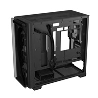 ASUS case A23 PLUS TG ARGB, Mini Tower, průhledná bočnice, 4x120mm ARGB Fan, černá