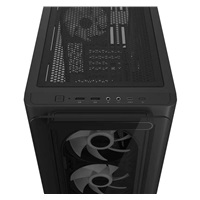 ASUS case A23 PLUS TG ARGB, Mini Tower, průhledná bočnice, 4x120mm ARGB Fan, černá