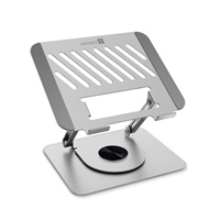 CONNECT IT Stojan na notebook Rotary, otočný, až 15.6", stříbrná