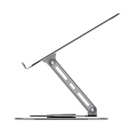 CONNECT IT Stojan na notebook Rotary, otočný, až 15.6", stříbrná