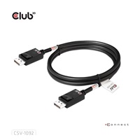 Club3D Kabel DisplayPort 2.1 na DisplayPort 2.1, VESA DP80, 4K240Hz/8K60Hz/10K60Hz (M/M), 1.6m, černá