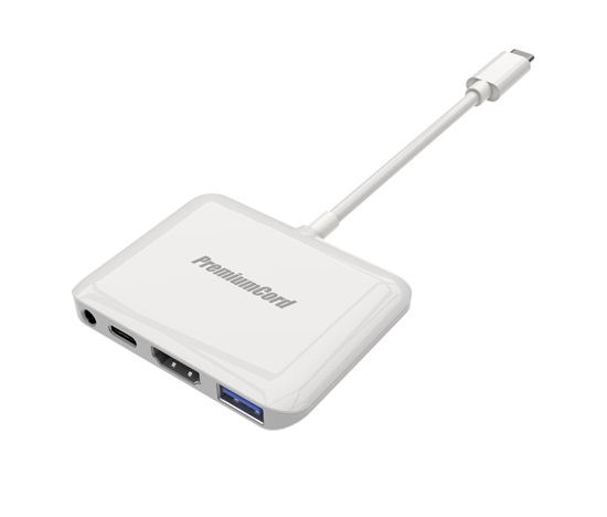 PremiumCord Převodník USB-C na HDMI2.0+USB3.0+Audio+PD (pro iPad Pro)