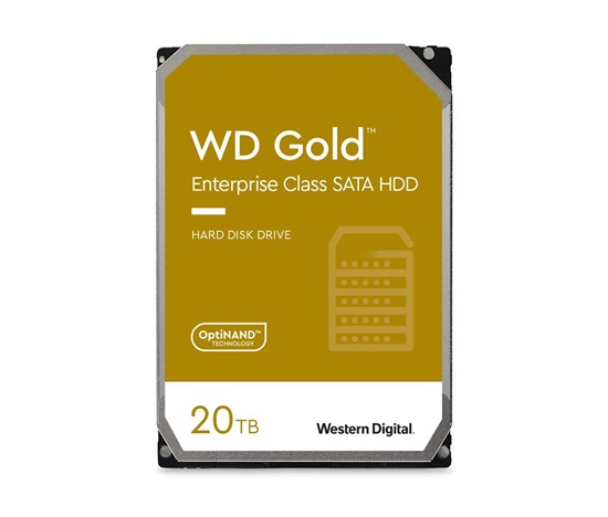 WD GOLD WD203KRYZ 20TB, SATA III 3.5", 512MB 7200RPM, 269MB/s, CMR, Enterprise