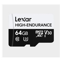 Lexar microSDXC High-Endurance UHS-I/U3/10 R100/W35 (V30) 64GB