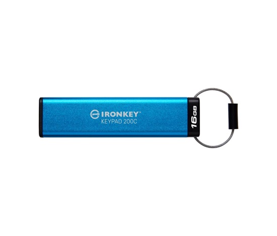 Kingston Flash Disk IronKey 16GB USB-C IronKey Keypad 200C, FIPS 140-3 Lvl 3 (Pending) AES-256