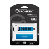 Kingston Flash Disk IronKey 256GB USB-C IronKey Keypad 200C, FIPS 140-3 Lvl 3 (Pending) AES-256