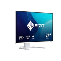 EIZO MT 27" EV2740X-WT FlexScan, IPS, 3840x2160, 350nit, 2000:1, 14ms, DisplayPort, 2xHDMI, USB-C, USB, Repro, Bílý