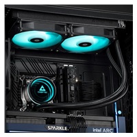 CHIEFTEC vodní chlazení CPU Iceberg 240, 2x120mm ARGB, ARGB vodní blok, LGA1851, AM5, černá