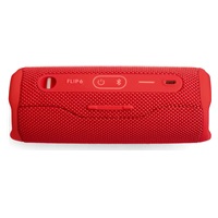 JBL Flip 6 Red přenosný vodotěsný Bluetooth reproduktor, IP67, 12 hodin přehrávání, ochrana USB nabíjení, červená
