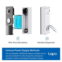 TP-Link Tapo D235 Chytrý video zvonek (5MP, 2K, WiFi, IR 10m, microSD)