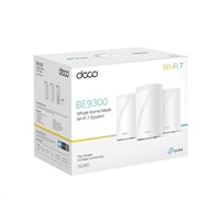 TP-Link Deco BE65(3-pack) WiFi7 Mesh(BE9300,2,4GHz/5GHz/6GHz,4x2,5GbELAN/WAN, 1xUSB3.0)
