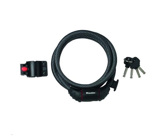 Master Lock 8121EURDPRO ocelové lanko na kolo - 1,8m