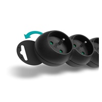 CONNECT IT prodlužovací kabel 230V, 3 zásuvky, 1.5m, s vypínačem, černá