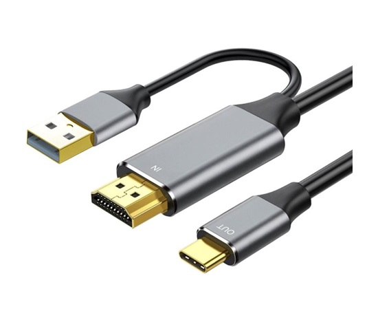 PREMIUMCORD Adaptér HDMI 2.0 na USB-C, 4K@60Hz, 2m