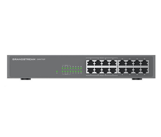 Grandstream GWN7702P Unmanaged Network Switch 16 portů / 8 PoE out