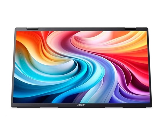 ACER LCD PD163Qbmiuux DUAL SCREEN 40cm (15.6") IPS LED, FHD 1920x1080@60Hz, 250cd/m2, 170/170, 2x2W repro, Black