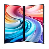 ACER LCD PD163Qbmiuux DUAL SCREEN 40cm (15.6") IPS LED, FHD 1920x1080@60Hz, 250cd/m2, 170/170, 2x2W repro, Black