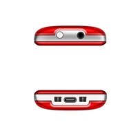 EVOLVEO EasyPhone, mobilní telefon pro seniory s nabíjecím stojánkem, červená