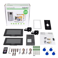 EVOLVEO DoorPhone AP2-2 drátový videotelefon pro dva byty s aplikací, černá