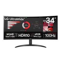 LG MT VA LED 34" 34WR50QK - VA panel, 3440x1440, 2xHDMI, DP, prohnutý