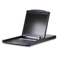 ATEN 16-port KVM PS/2+USB, OSD, rack, 19" LCD, touchpad, klávesnice