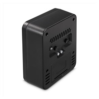 Hama Pag, budík se zobrazením teploty a vlhkosti vzduchu, tichý chod, černý