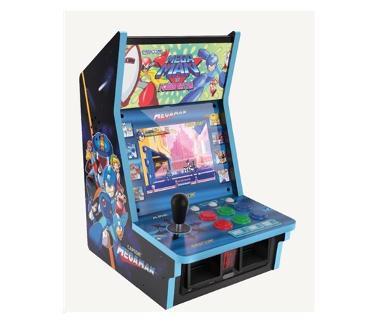 Stolní retro arkádový automat Evercade Alpha Mega Man Bartop Arcade