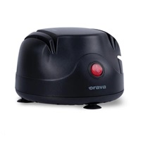 ORAVA elektrická bruska na nože a nůžky, dvoustupňový ostřící systém, kompaktními rozměry, černá