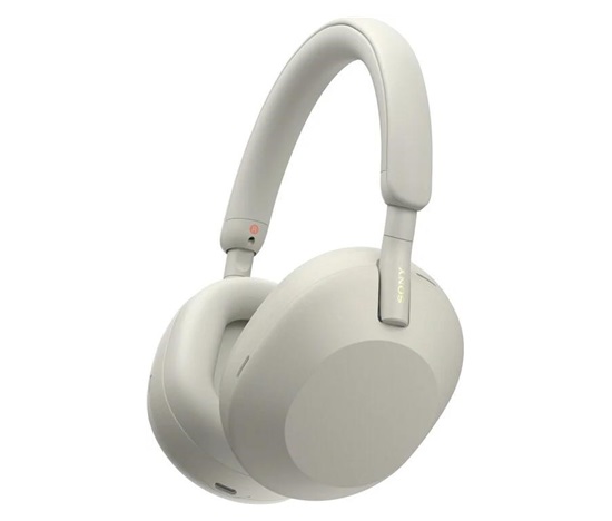 BAZAR - Sony bezdrátová sluchátka WH-1000XM5, EU, stříbrná - Po opravě (Náhradní krabice)