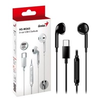 GENIUS sluchátka HS-M365 headset, mikrofon, USB-C, černá