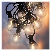 Solight LED venkovní řetěz s žárovkami, 25 žárovek, 15m+5m, 20W, teplá bílá