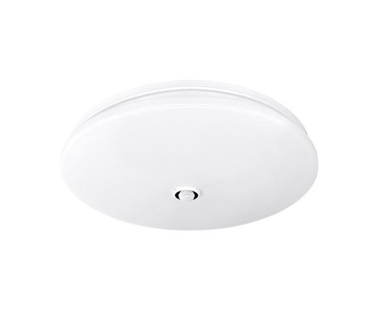 Solight LED stropní světlo PLAIN s PIR sensorem, 18W, 1260lm, 3000K, kulaté, 33cm