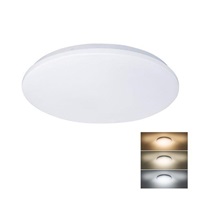 Solight LED stropní světlo Plain, 3CCT, 24W, 1920lm, 3000K, 4000K, 6000K, kulaté, 38cm