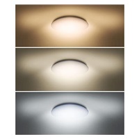 Solight LED stropní světlo Plain, 3CCT, 24W, 1920lm, 3000K, 4000K, 6000K, kulaté, 38cm