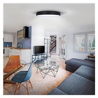 Solight LED stropní osvětlení LECCE, 3CCT, 48W, 2900lm, 40cm, 3000/4000/6000K, černá